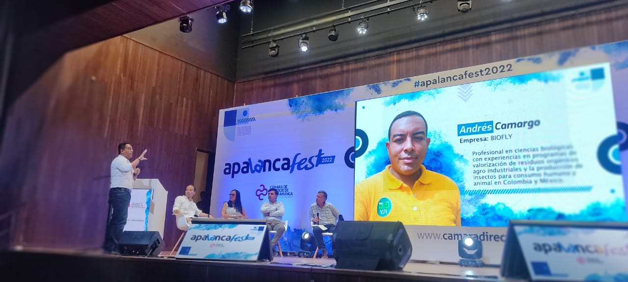 Biofly Colombia, emprendimiento vinculado a Negocios Verdes de la CDMB, fue galardonado en Apalanca fest 2022