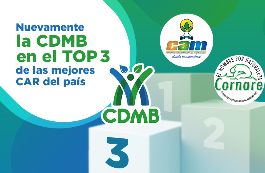¡Orgullo ambiental! La CDMB se destaca entre las tres mejores CAR de Colombia